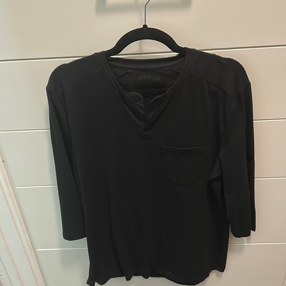 Under Armour 3/4 Sleeve - Black - Large